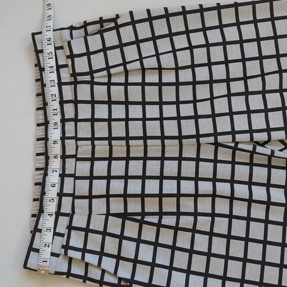 Monroe & Main Square Pleated Pull On Pants LARGE Black Gray Pockets - Picture 11 of 14